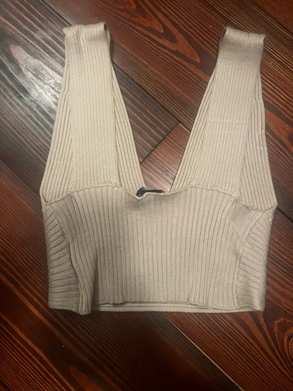 cream top Tan Size XS - Image 2