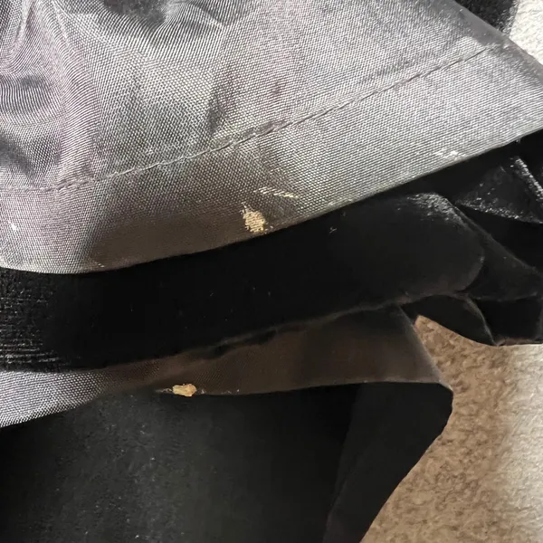 Ann Taylor Loft Black Velvet Maxi Skirt‎ Silk Blend Vintage 90s Size 8 Made USA - Image 7