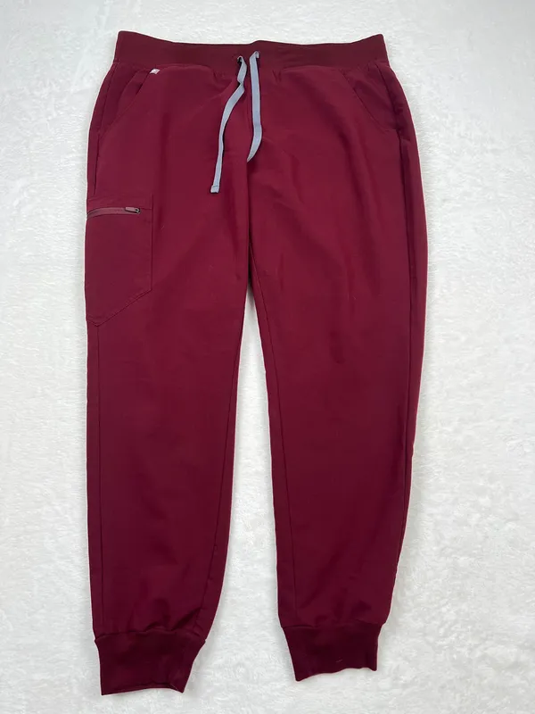 Figs Set Burgundy Casma Scrub Top Zamora Joggers L - Image 5