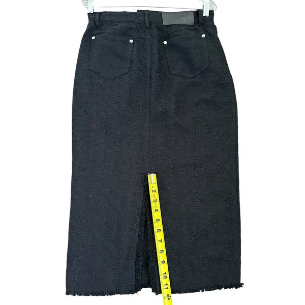 Staud Guinevere Stretch Midi Skirt black size 4 - Image 7