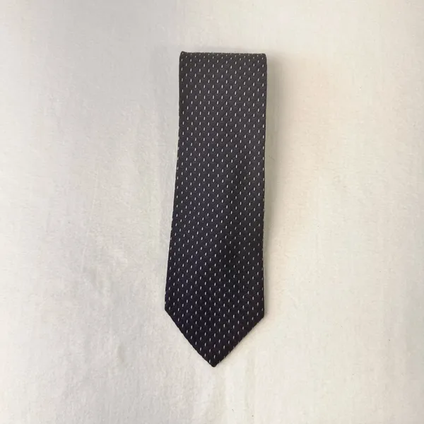 Jos.A.Bank Silk Tie Men's Necktie Executive Collection Blue Navy Geometric - Image 4