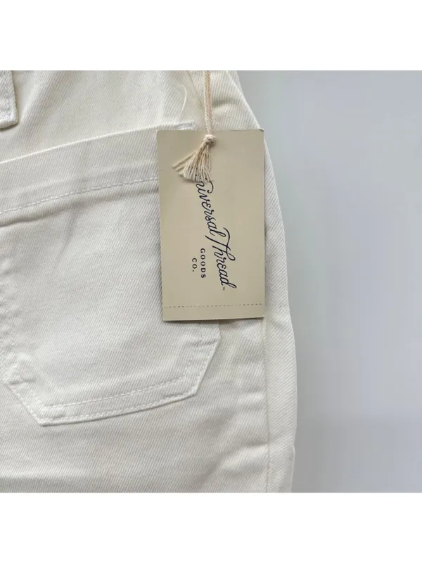 Universal Thread NWT High-Rise Flare White Denim Jeans Size 00 - Image 3
