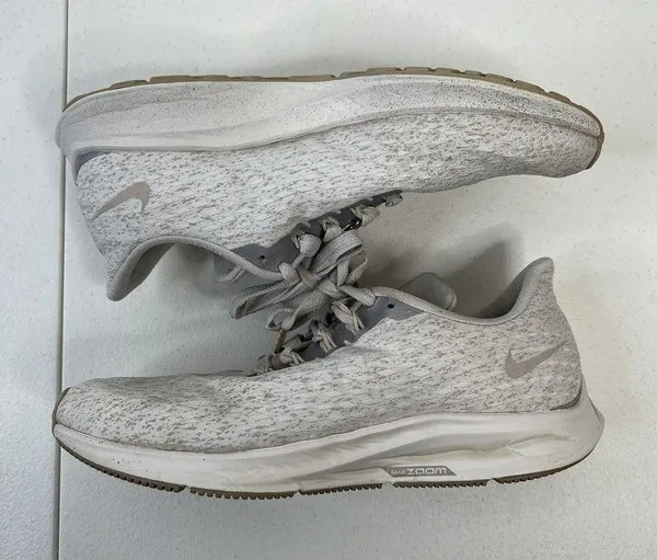 Nike Size 7.5 Air Zoom Pegasus 35 Premium Running Shoes Vast Grey AH8392-002 - Image 4