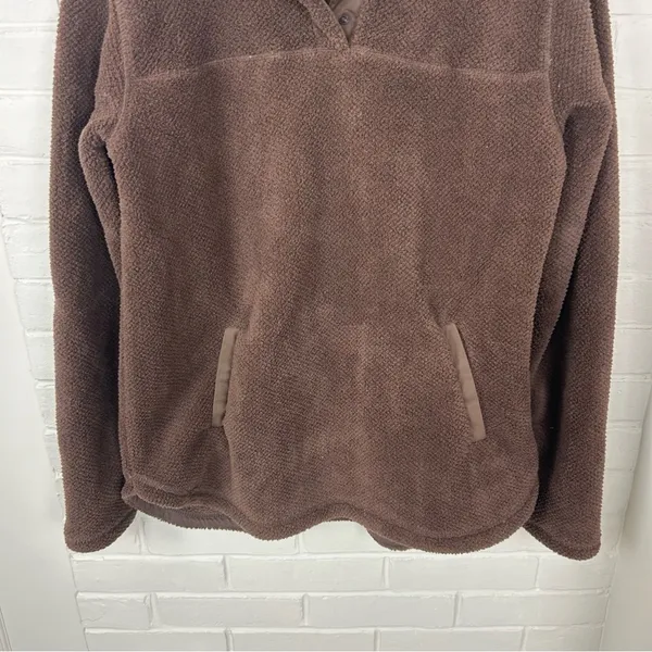 NWT Thread & Supply Brown Sherpa Pullover Jacket Size S - Image 4