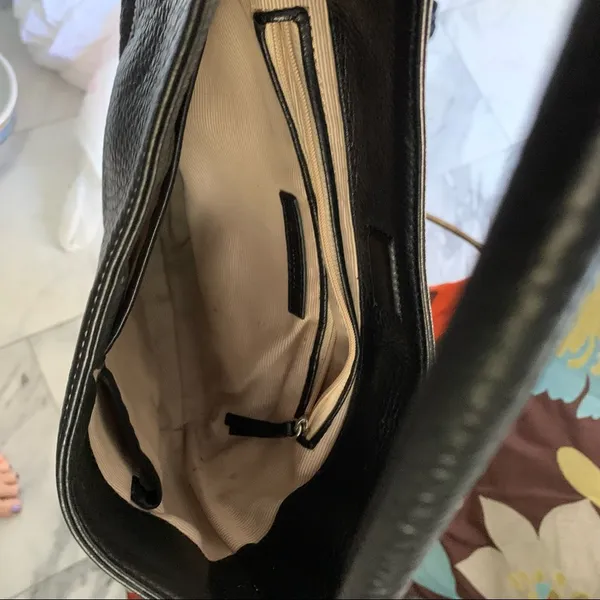 ANN TAYLOR LEATHER SHOULDER BAG - Image 5