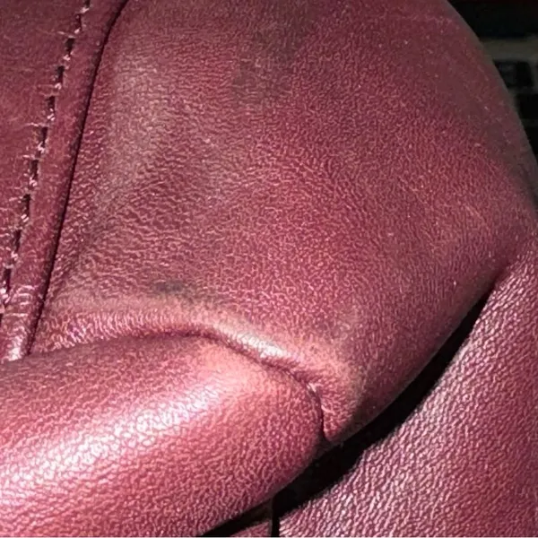 ETIENNE AIGNER Signature Classic Shoulder Bag Purse Genuine Leather Burgundy Vtg - Image 6