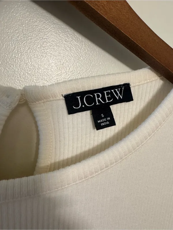 J.Crew Women's Ruffle-Trim Eyelet Top - Image 7