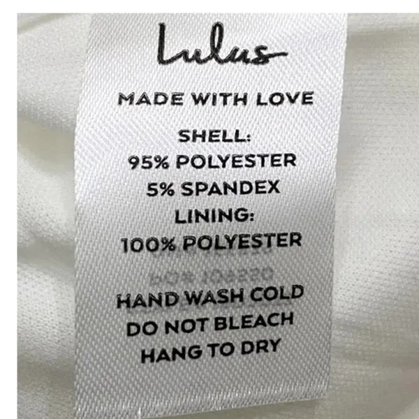 NWT Lulus Guessing Game Sleeveless Square Neck Bodycon Knee Length Dress M White - Image 11
