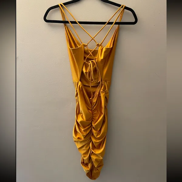 Windsor gold strapped dress - Image 3