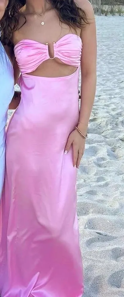 Peppermayo Exclusive - Tropicana Satin Maxi Dress - Candy - Image 2
