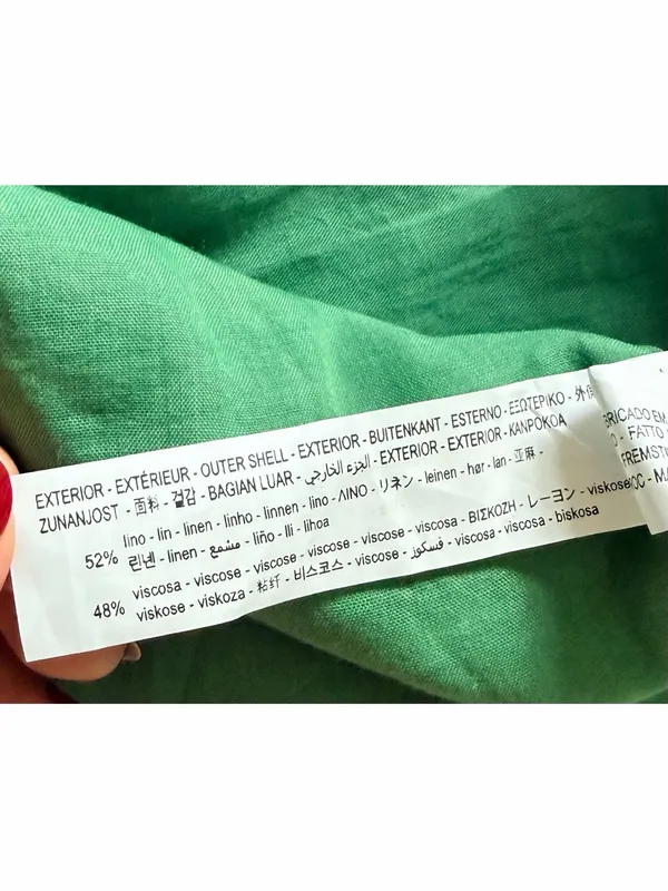Zara Linen Blend Strappy Midi Dress - Image 13
