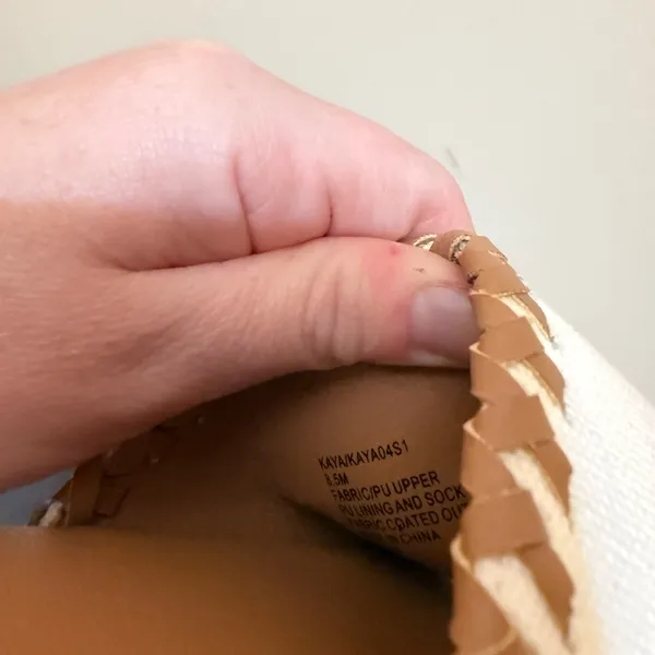 Steve Madden | Woven Brown and Cream Slide Sandals size 8.5 - Image 3