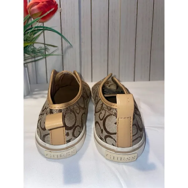GUESS Brown/Tan Trainers Size 6 - Image 4