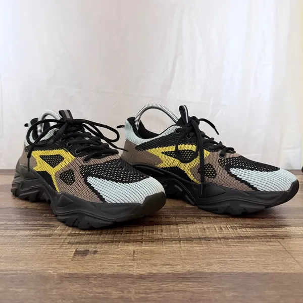 Athletic Sneakers Knit Running Shoes Size 10 Multi Color Chunky Mesh Outdoors - Image 4