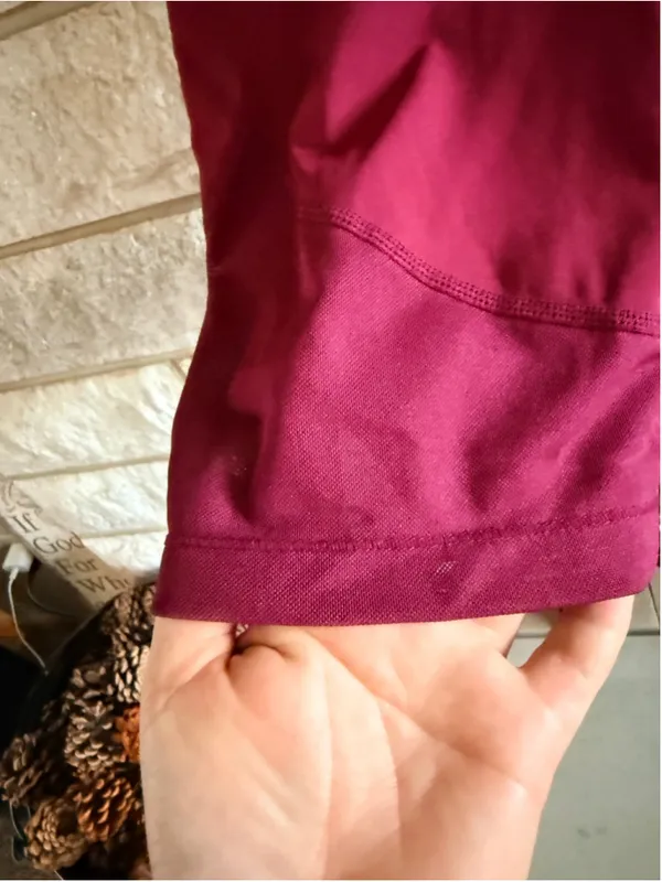 Women's Nike Pro Dri-FIT Bike Shorts Size M Burgundy Black - Image 3