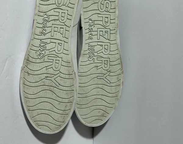 Sperry slip on canvas boat shoes size 9 grey - Image 8