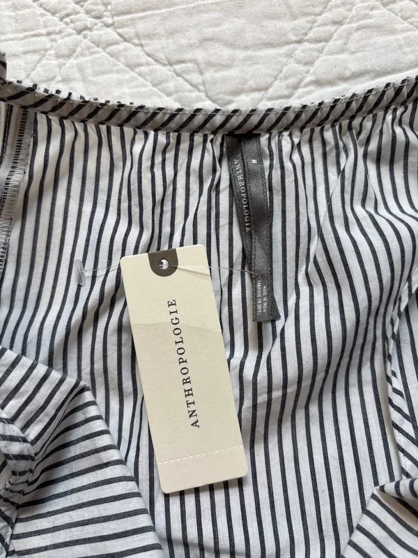 Anthropologie Striped Shift Mini Dress - Image 8