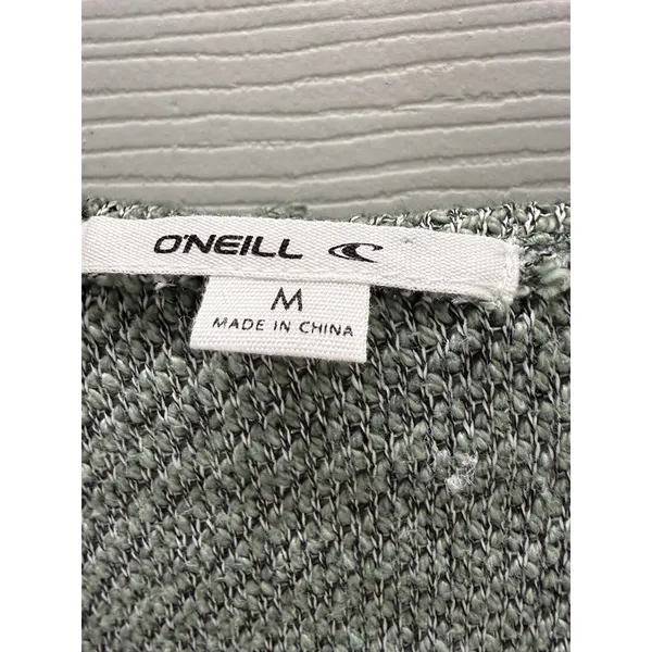 ONeill Tanya Hoodie Sage Green Lace Up Bell Sleeve Hooded Sweater Knit Top M‎ - Image 10