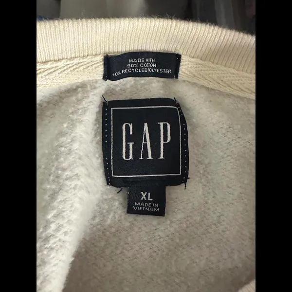 GAP athleisure pink and tan camo drawstring sweatshirt Size XL - Image 7