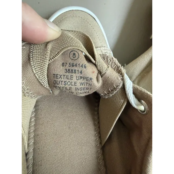Tommy Bahama Women's Beige Canvas Lace Up Low Top Casual Sneakers Shoes Size 8 - Image 7