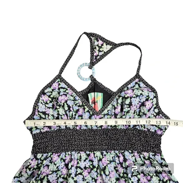 Free‎ People Purple Floral Y2K Top - Image 2