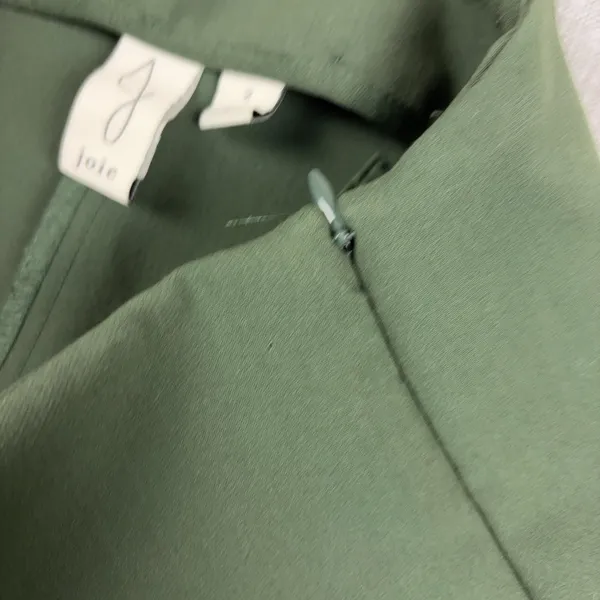 Joie Womens Size 2 Olive Green Wide Leg Crepe High Rise Dress Pants Trousers - Image 10