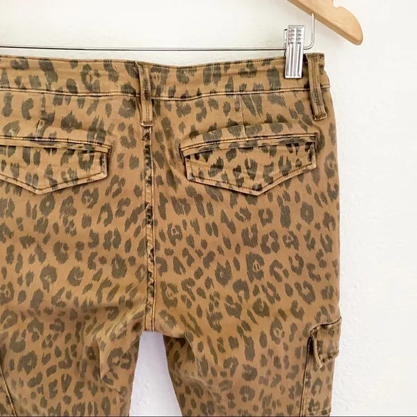 FRAME Cheetah Cargo Skinny Jeans Stretch Mid-Rise‎ Cropped Size 28 NWT - Image 8