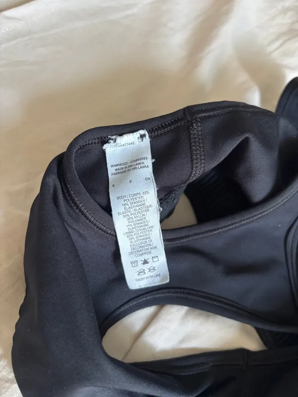 Black Nike Sports Bra - Image 3