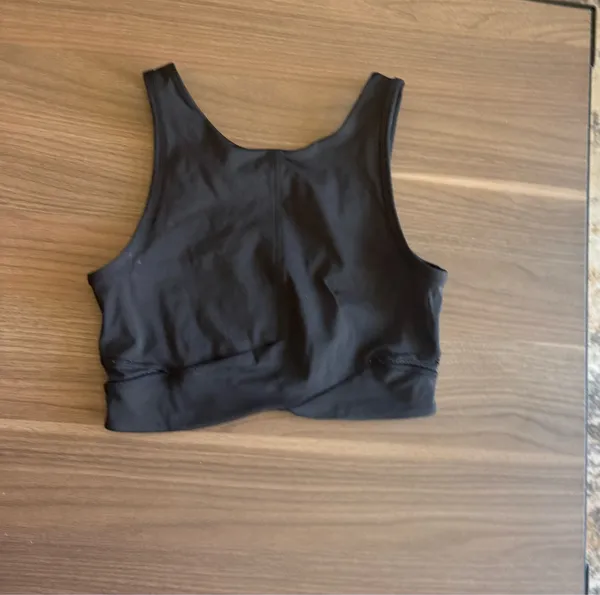 lululemon athletica Black Mesh-Back Sports Bra with Branded Underband - Image 6