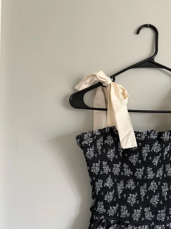 Black Floral Francesca's Dress - Image 2