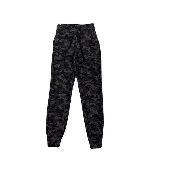 Lululemon Ready to Rulu Jogger Black Grey Camo Drawstring Pants Size Women's 2 - Image 2