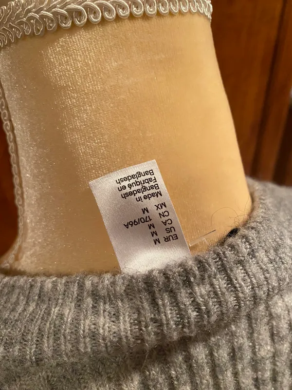 Gray Sweater Zip Up Jacket - Image 3