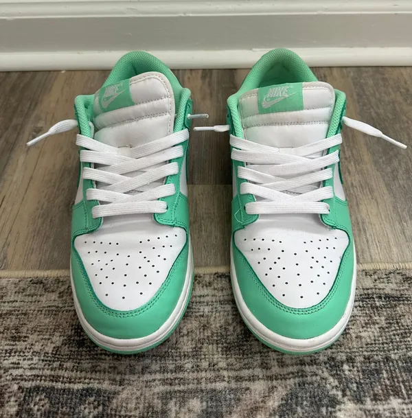 Nike Dunk Low Green Glow Size 8.5 - Image 4