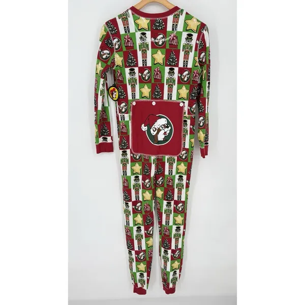 NWT Brand New 2024 Ugly Christmas Waffle Bucees Footless Pajamas‎ Adult Large - Image 2