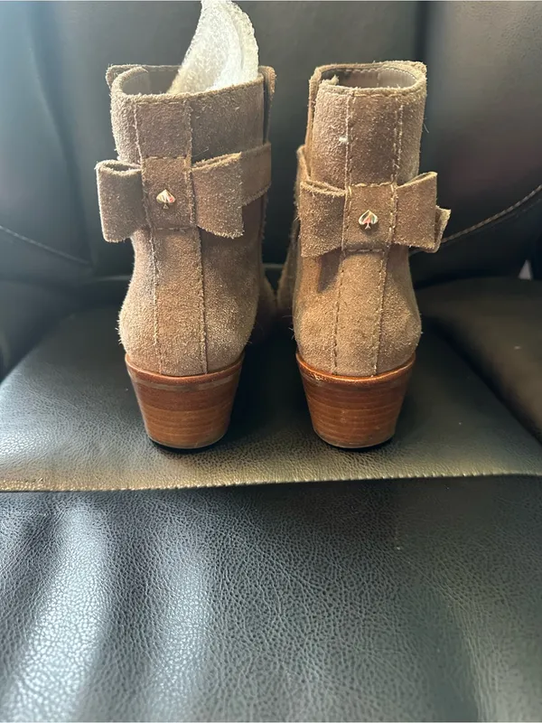 Kate Spade New York "Taley." Suede Ankle Boot. - Image 3
