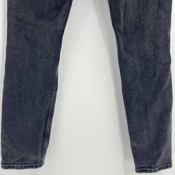 AGOLDE Nico High Rise Slim Button Fly Jeans Black Stretch A093D‎ Women’s Size 27 - Image 9
