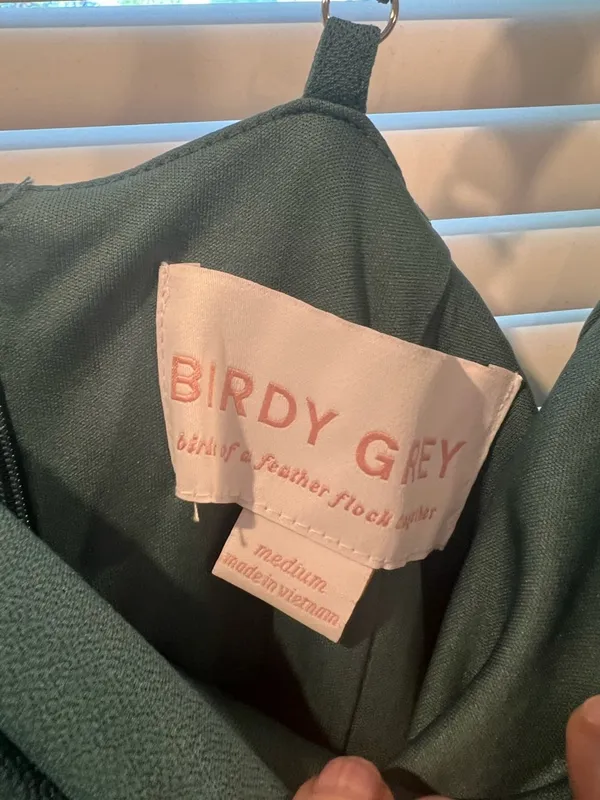 Birdy Grey Seafoam Long Creep Dress Mefium - Image 2