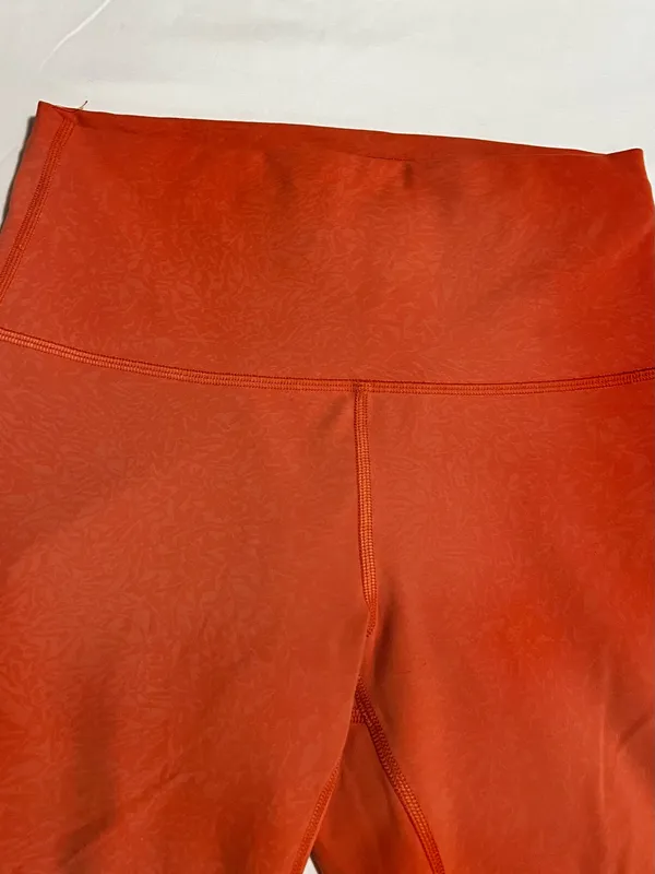 Womens sz6 Lululemon Wunder Train HR Short 8" Crunch Warm Coral - Image 3