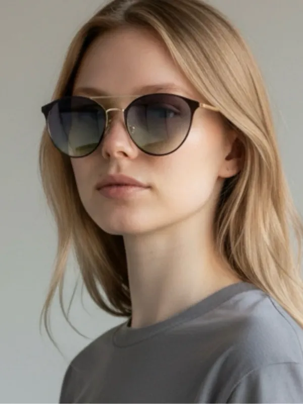 Jessica Simpson Metal Sunglasses J5564 Nude Rose Gold 100% UV protection New - Image 6