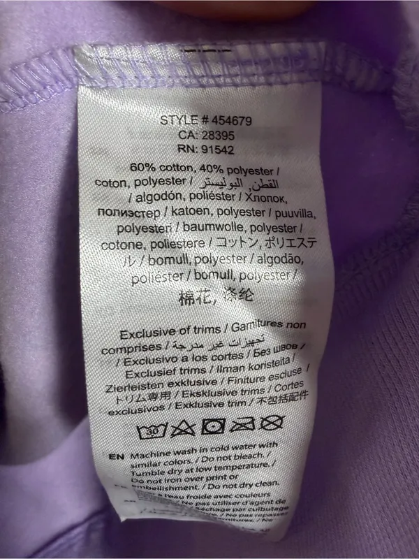 Sea Doo purple pullover hoodie NWT Medium - Image 4