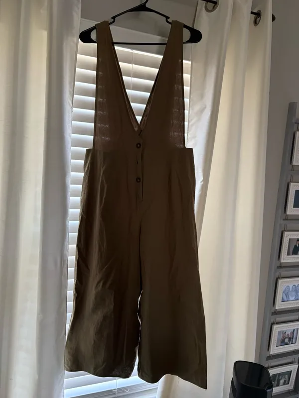 Olive Green Jumpsuit Size M - Image 2