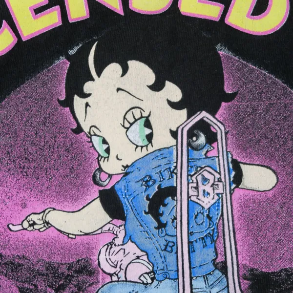 Vintage Y2K Betty Boop Biker Shirt - Image 5