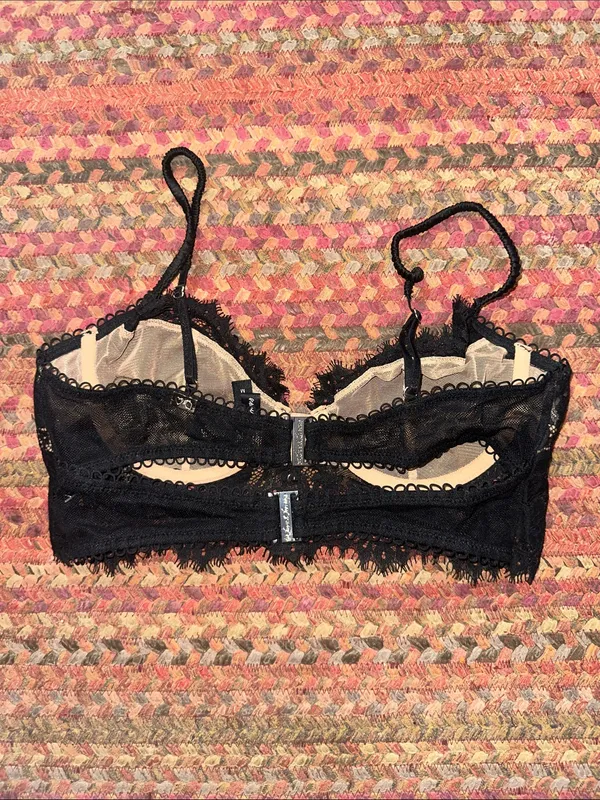 For Love And Lemons Black Lace Underwire Bralette - Image 4
