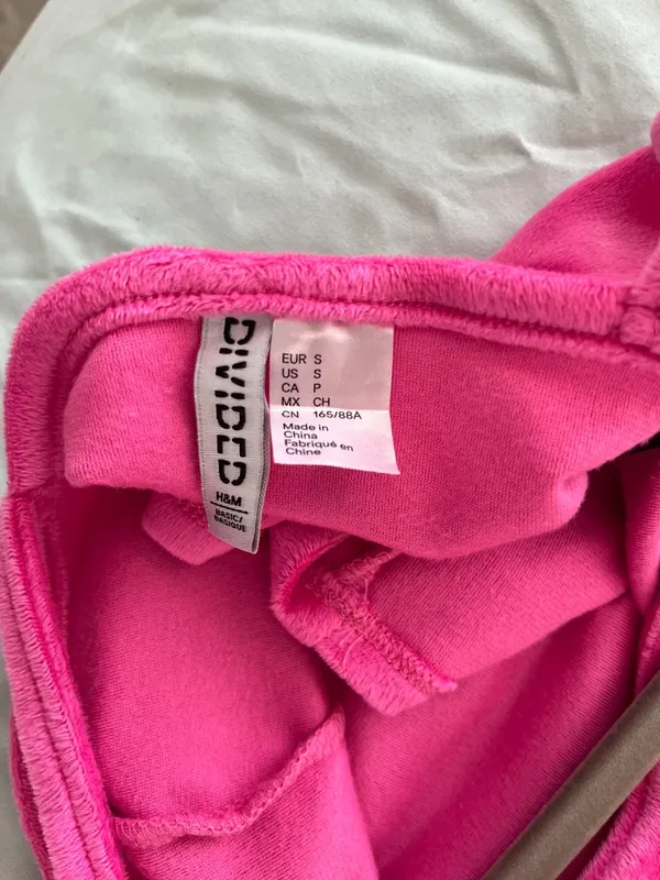 H&M Pink Crop Tank Top - Image 3