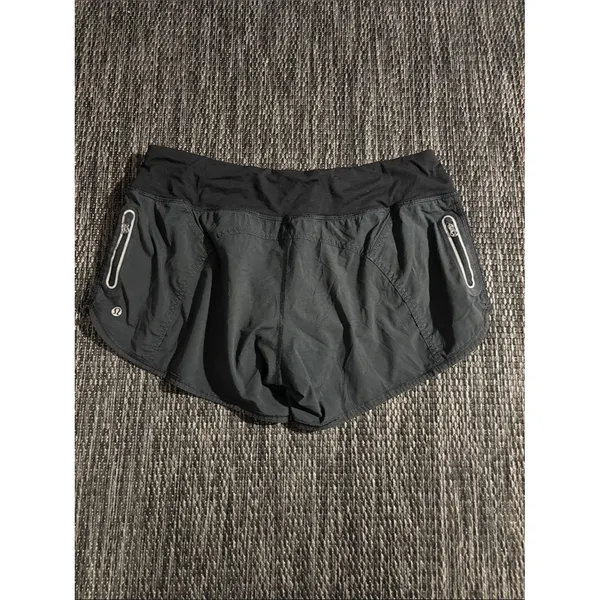 Lululemon Track That Short Ruched Ruffle Side Zip Pocket Runner Athletic - Image 2