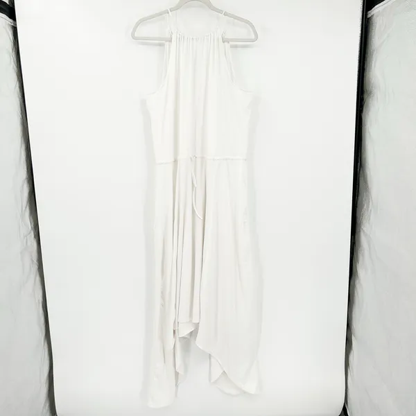 NWT PILYQ Women Bridal Resortwear Water Lilly Hampton Handkerchief Hem Dress M/L - Image 2