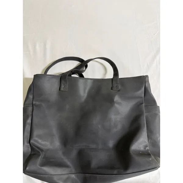 Avanti Women Black Nylon Multi-Pocket Tote Bag Shoulder Carryall Work Travel - Image 5
