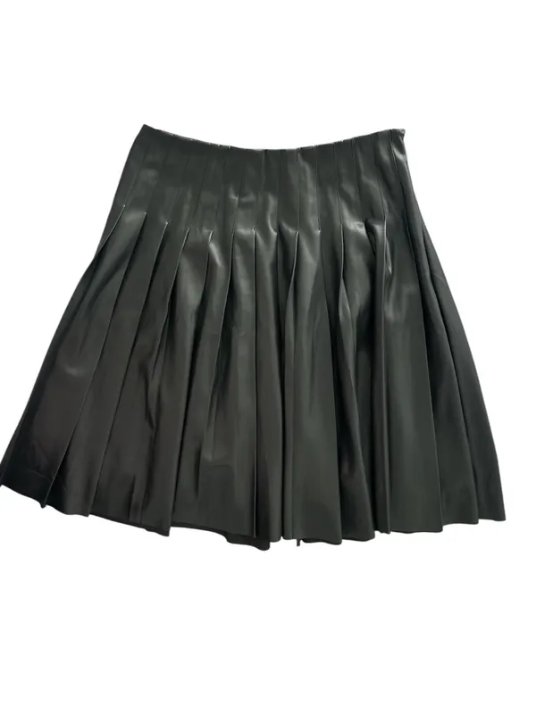 Womens Black Pleated Midi Skirt - Classic Chic - Image 2