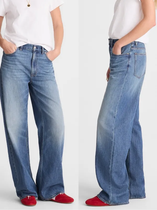 Madewell The Low-Slung Baggy Jean in Airy Denim Pickett Wash NWT $148 Size 30 - Image 2