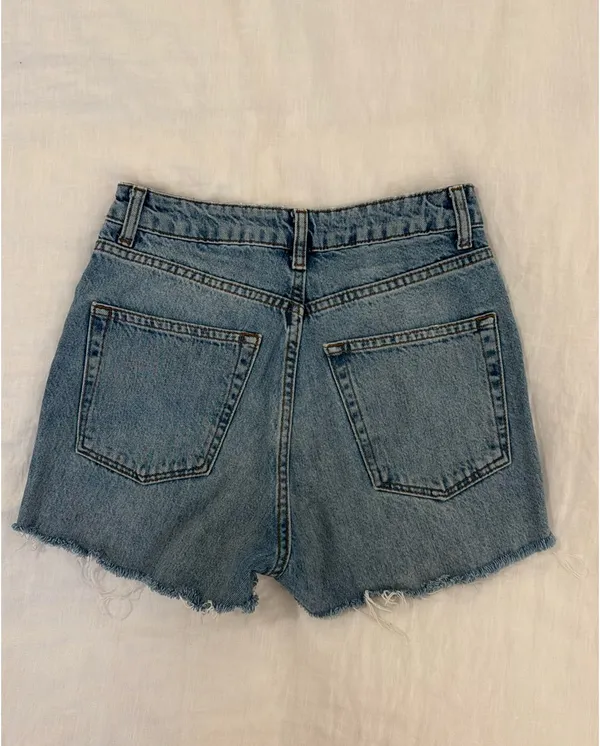 High waisted jean shorts Blue Size 26 - Image 2